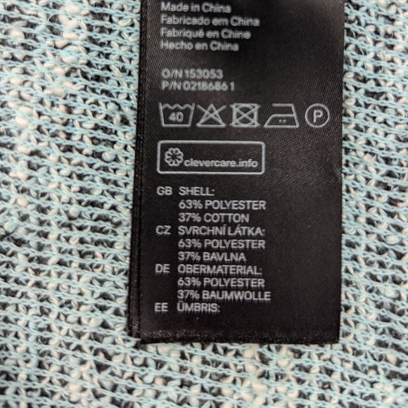 DIVIDED H&M | Women's Open Duster Cardigan| Blk, White, Seafoam Green| Size M - Picture 10 of 10